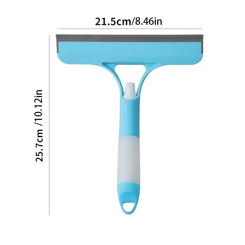 3-in-1 Window Cleaning Kit |Double-sided Glass cleaner with spray bottle&Squeegee