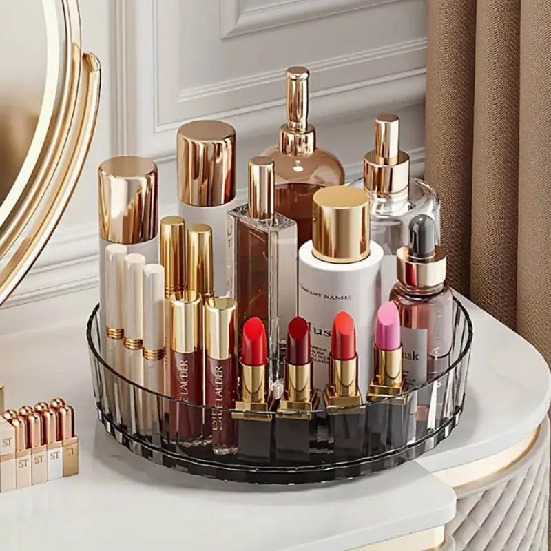 360°Rotating Spice Rack Organizer For Bathroom Kitchen  Easy Acess Storage Box