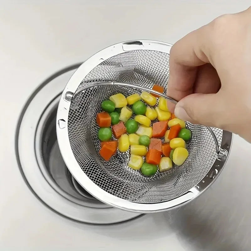 1pc Kitchen Sink Strainer W/Handle, RV Kitchen Sink, Stainless Steel
