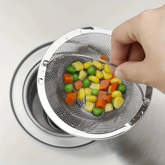 1pc Kitchen Sink Strainer W/Handle, RV Kitchen Sink, Stainless Steel