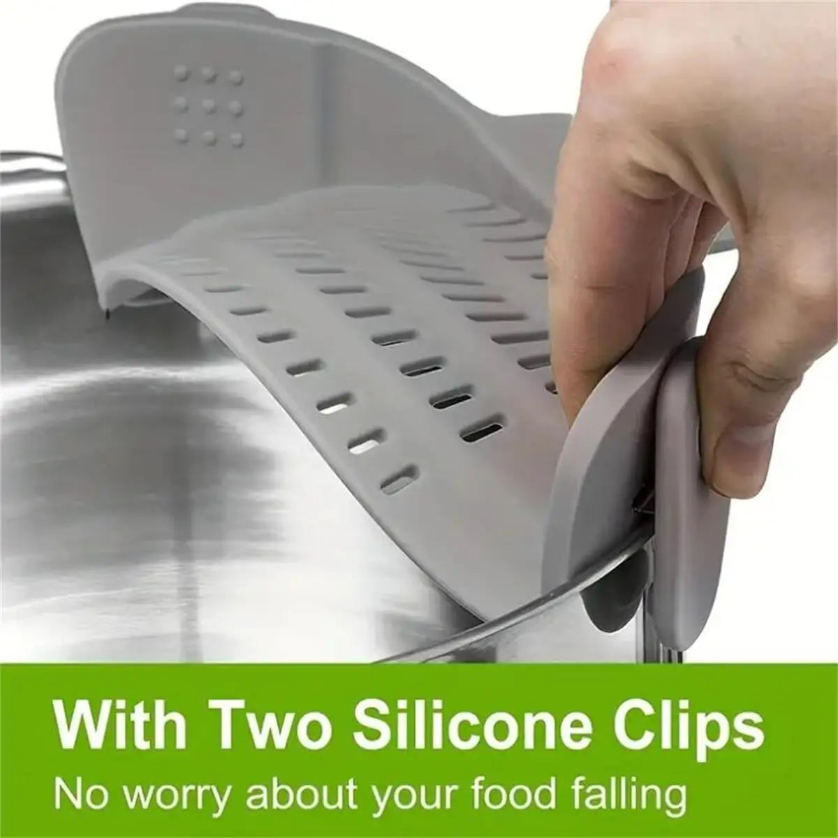 Strainer, Pot Strainer, Adjustable Clip On Strainer Pots Pans And Bowls