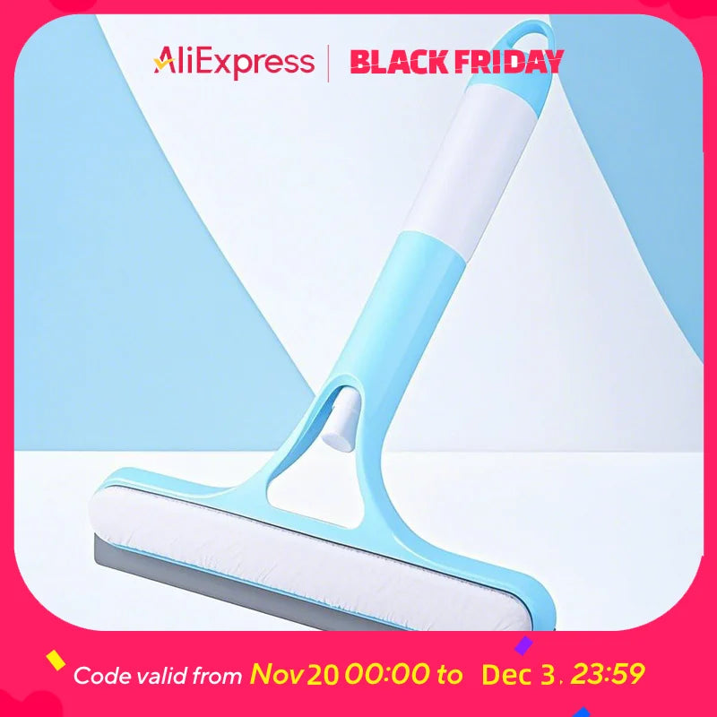 3-in-1 Window Cleaning Kit |Double-sided Glass cleaner with spray bottle&Squeegee