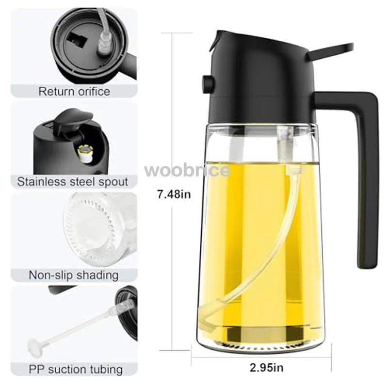 2in1 Kitchen Spray Oil Dispenser Oil Sprayer Polis