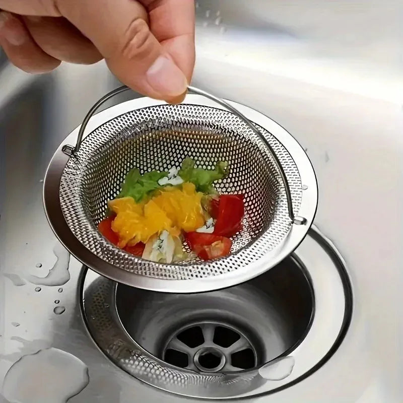 1pc Kitchen Sink Strainer W/Handle, RV Kitchen Sink, Stainless Steel