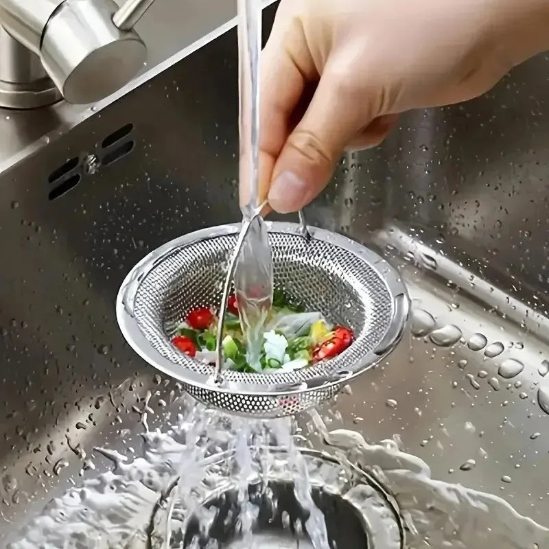 1pc Kitchen Sink Strainer W/Handle, RV Kitchen Sink, Stainless Steel