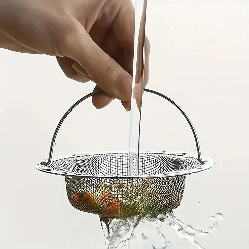 1pc Kitchen Sink Strainer W/Handle, RV Kitchen Sink, Stainless Steel