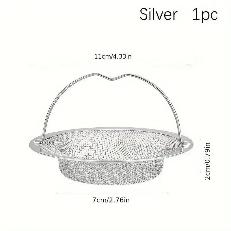 1pc Kitchen Sink Strainer W/Handle, RV Kitchen Sink, Stainless Steel