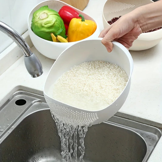 Rice Drainage Basket Fruit and Vegetable Drainage  Small Tools Multi-purpose