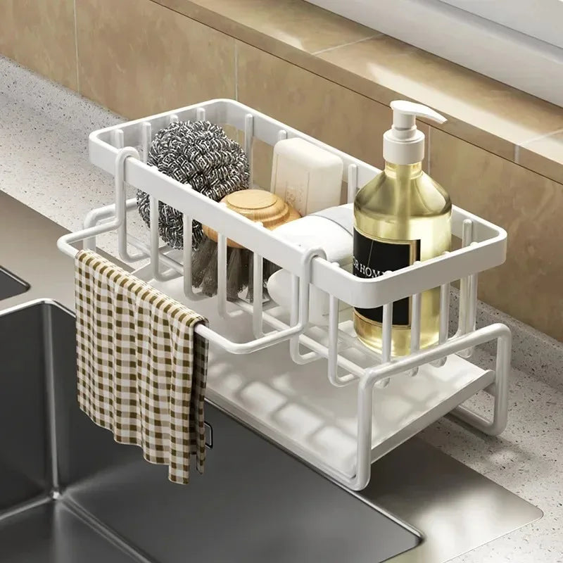 Multifunctional Adhesive kichen sink storage rack