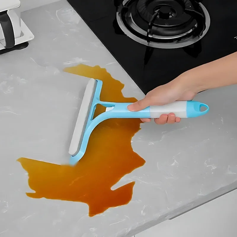 3-in-1 Window Cleaning Kit |Double-sided Glass cleaner with spray bottle&Squeegee