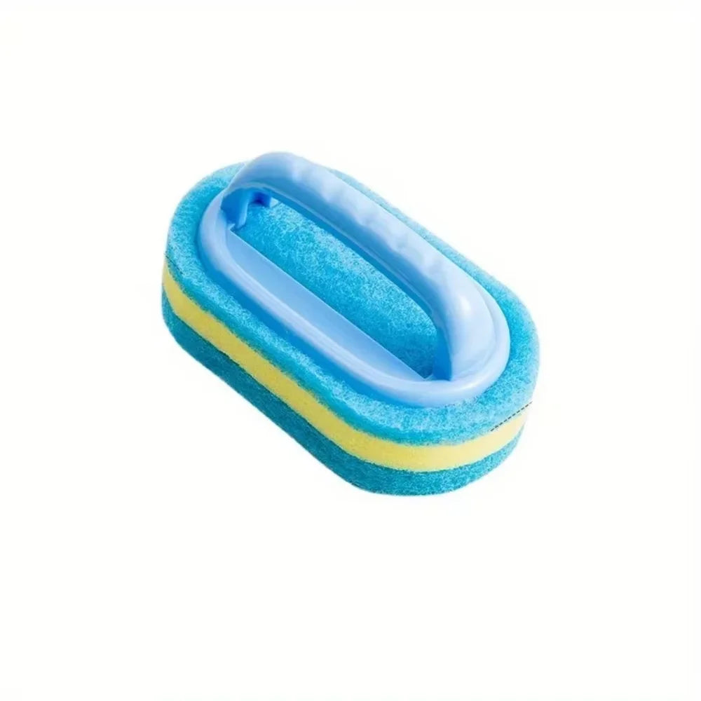 Multi Functional Cleaning Sponge with Handle Easy Grip Design